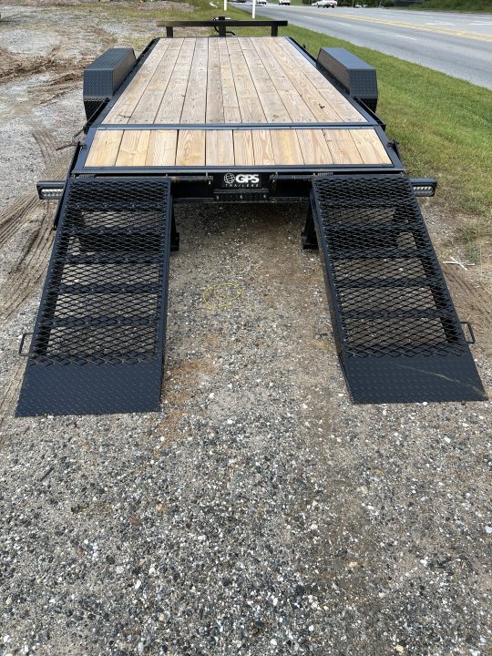 New 2026 GPS Trailers / EH Series / 82" Wide x 20' Long / 8 ton Capacity / 5' Ramps / PT Wood Floor / True 8 K Axles not Hybrid Axles / 215/75R17.5" Tire and Wheels / Toolbox