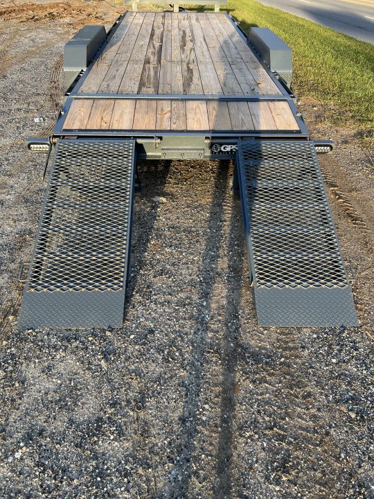 New 2026 GPS Trailers / EH Series / 82" Wide x 20' Long / 8 ton Capacity / 5' Ramps / PT Wood Floor / True 8 K Axles not Hybrid Axles / 215/75R17.5" Tire and Wheels / Toolbox