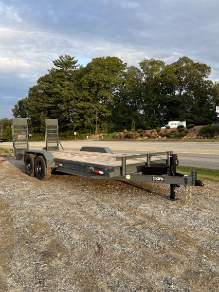 New 2026 GPS Trailers / EH Series / 82  Wide x 20' Long / 8 ton Capacity / 5' Ramps / PT Wood Floor / True 8 K Axles not Hybrid Axles / 215/75R17.5  Tire and Wheels / Toolbox