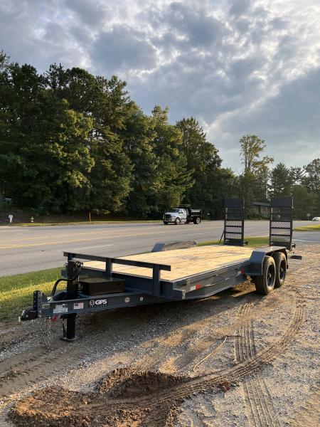 New 2026 GPS Trailers / EH Series / 82" Wide x 20' Long / 8 ton Capacity / 5' Ramps / PT Wood Floor / True 8 K Axles not Hybrid Axles / 215/75R17.5" Tire and Wheels / Toolbox