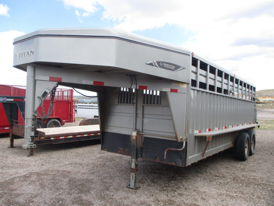 Used 2013 Titan Trailer Rancher Stock / Stock Combo Trailer