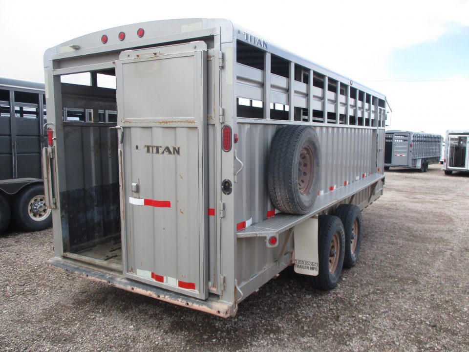 Used 2013 Titan Trailer Rancher Stock / Stock Combo Trailer