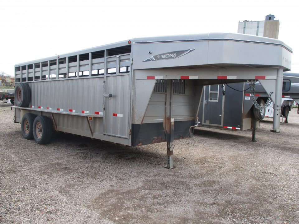 Used 2013 Titan Trailer Rancher Stock / Stock Combo Trailer