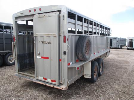 Used 2013 Titan Trailer Rancher Stock / Stock Combo Trailer
