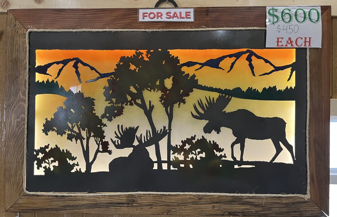 New 2026 Other Moose Scene - Lit Sign Electrical / Lights