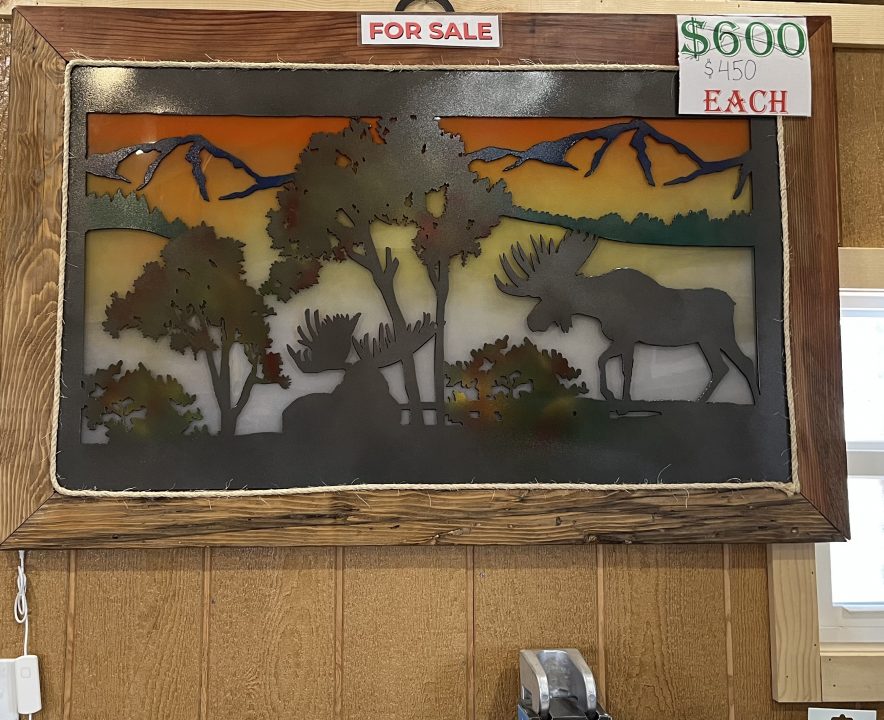 New 2026 Other Moose Scene - Lit Sign Electrical / Lights