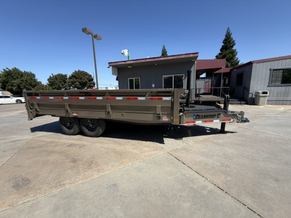 New 2026 Diamond C Trailers DOD207L16X96 8FT X 16FT 15.5K GVW Dump Trailer
