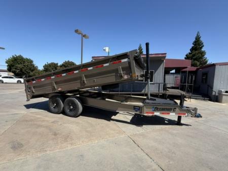New 2026 Diamond C Trailers DOD207L16X96 8FT X 16FT 15.5K GVW Dump Trailer