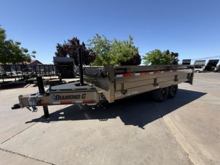 New 2026 Diamond C Trailers DOD207L16X96 8FT X 16FT 15.5K GVW Dump Trailer