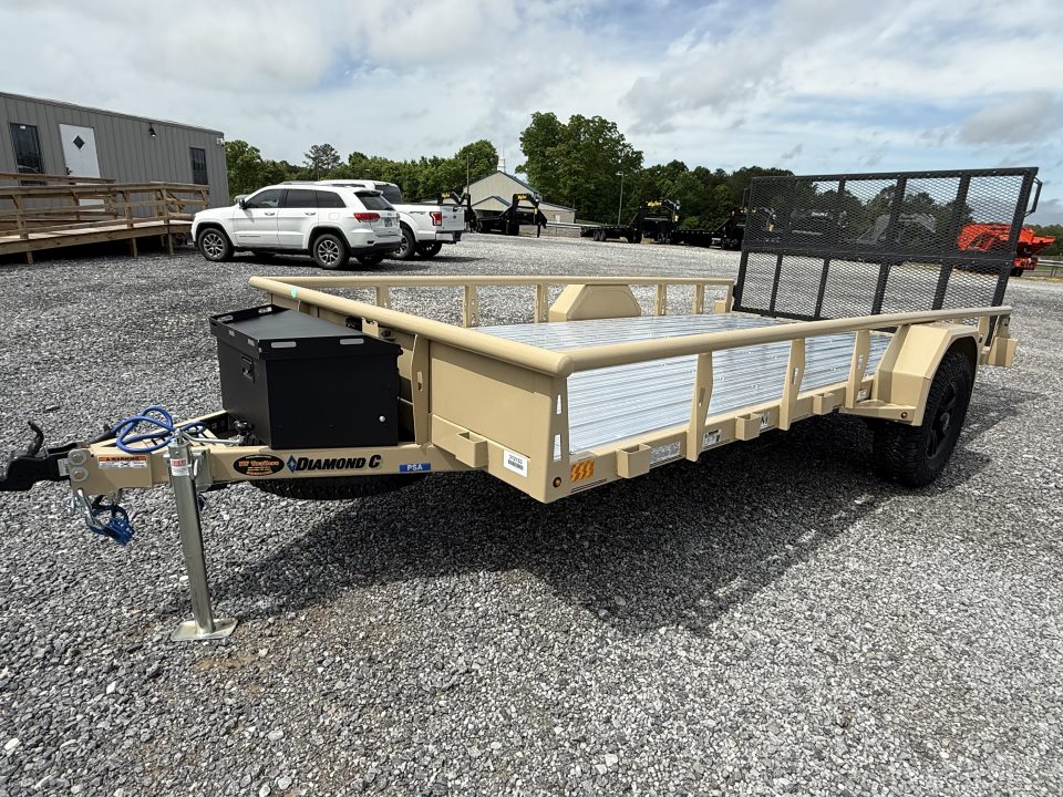 New 2026 Diamond C PSA 106 VENTURE SERIES Utility Trailer, 6K GVWR, ALUMINUM FLOOR, SPARE, BRAKES, BIFOLD GATE