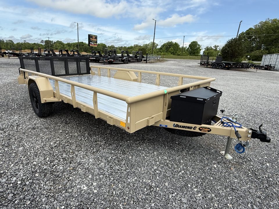 New 2026 Diamond C PSA 106 VENTURE SERIES Utility Trailer, 6K GVWR, ALUMINUM FLOOR, SPARE, BRAKES, BIFOLD GATE