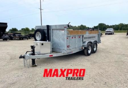 New 2026 BearCo Trailers 7'x14' Galvanized Dump Trailer