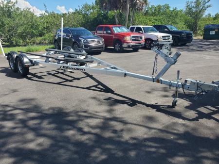 Used 2024 EZ Loader ALUMINUM TANDEM AXLE Boat Trailer FITS 18-21FT