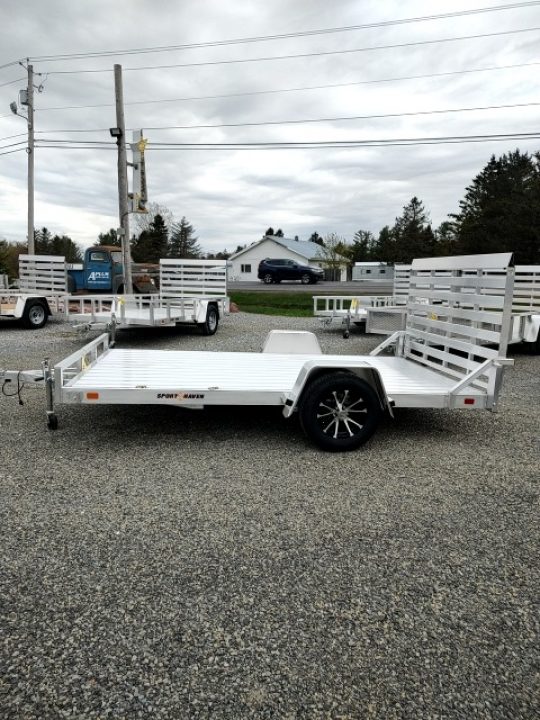 New 2026 Sport Haven AU712D- 7'X12' Low Side Utility Trailer