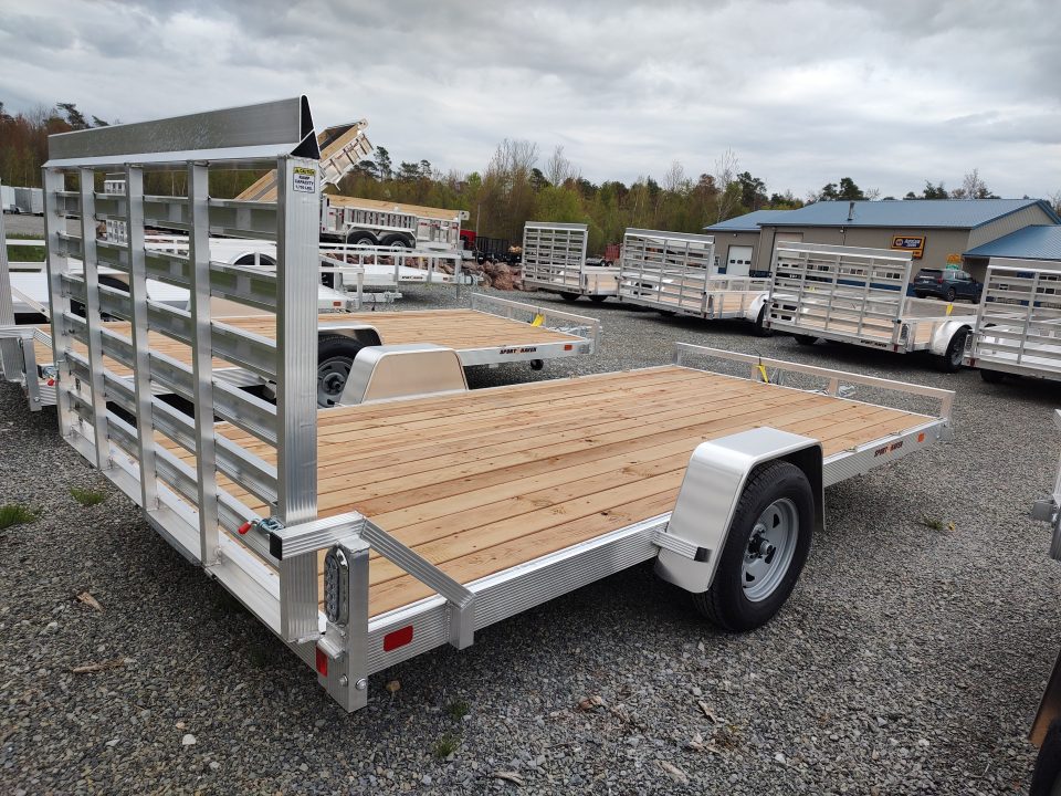 New 2026 Sport Haven AU714- 7'X14' Low Side Utility Trailer