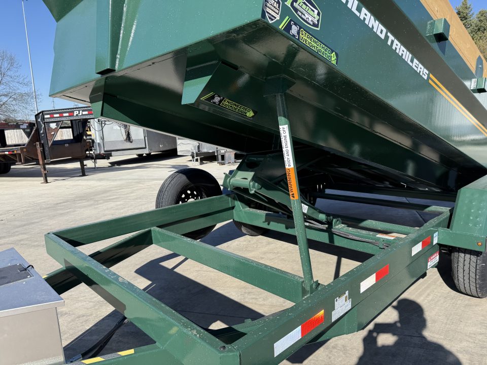 New NEW 2026 Southland 14ft Low Profile Dump Trailer 2-7000 lb axles =14K with Ramps