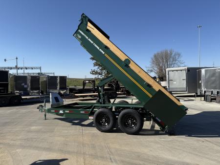 New NEW 2026 Southland 14ft Low Profile Dump Trailer 2-7000 lb axles =14K with Ramps