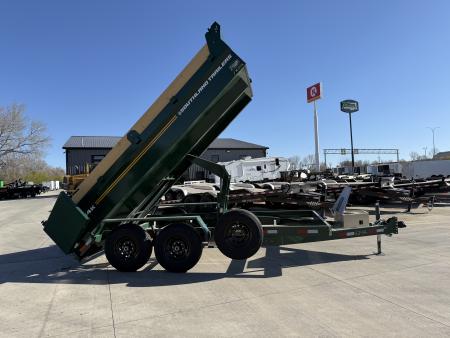 New NEW 2026 Southland 14ft Low Profile Dump Trailer 2-7000 lb axles =14K with Ramps