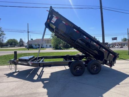New 2026 Hillcrest Trailers 83x14 14K Telescopic w/ Hydraulic Jack Dump Trailer