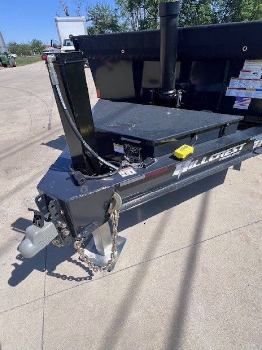 New 2026 Hillcrest Trailers 83x16 14K Telescopic w/ Hydraulic Jack Dump Trailer
