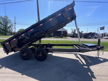 New 2026 Hillcrest Trailers 83x16 14K Telescopic w/ Hydraulic Jack Dump Trailer