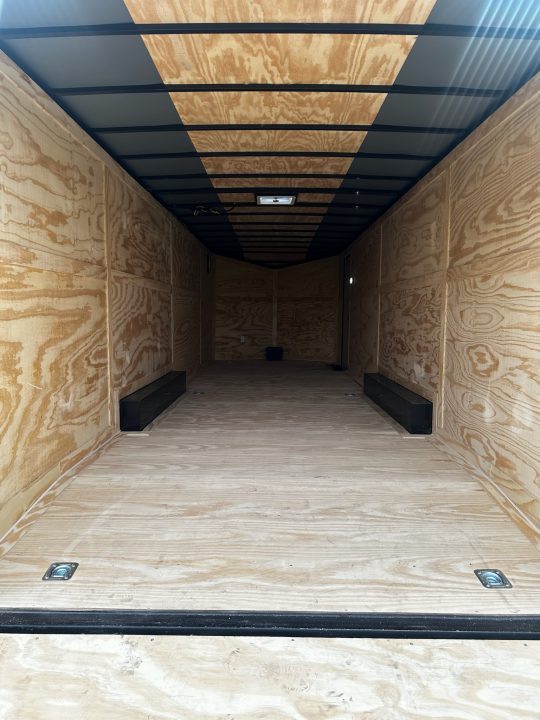 New 2026 Rock Solid Cargo 8.5x28 Car Hauler-7000LB Spread Torsion- HD Ramp- 10" Bogey Wheels - 12V Battery