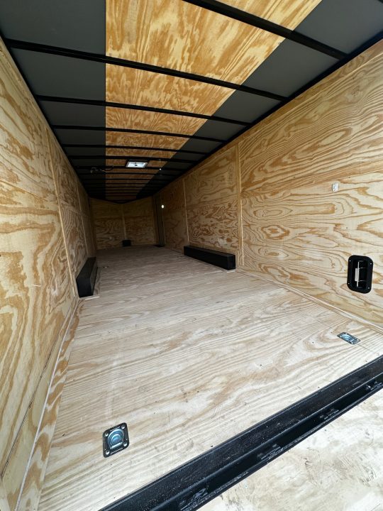 New 2026 Rock Solid Cargo 8.5x28 Car Hauler-7000LB Spread Torsion- HD Ramp- 10" Bogey Wheels - 12V Battery