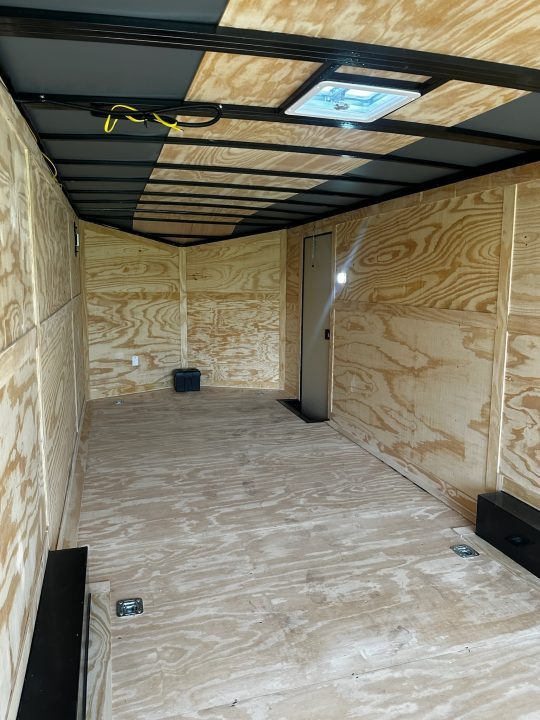 New 2026 Rock Solid Cargo 8.5x28 Car Hauler-7000LB Spread Torsion- HD Ramp- 10" Bogey Wheels - 12V Battery