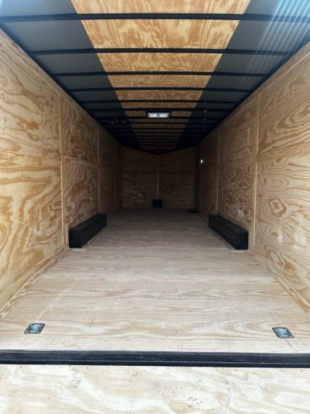 New 2026 Rock Solid Cargo 8.5x28 Car Hauler-7000LB Spread Torsion- HD Ramp- 10" Bogey Wheels - 12V Battery