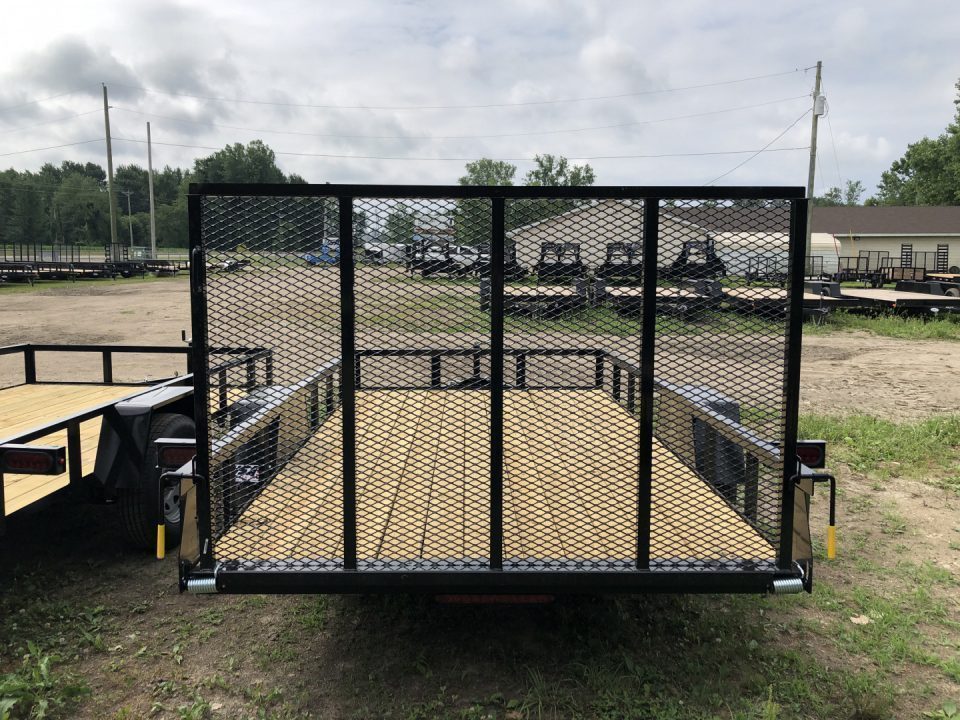 New 2026 AMO 6.4X12 W/ LED Lights and Spring Assist Gate Landscape Trailer