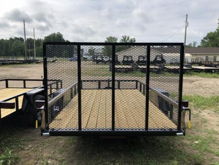 New 2026 AMO 6.4X12 W/ LED Lights and Spring Assist Gate Landscape Trailer
