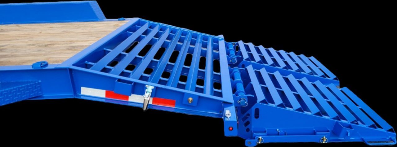 New 7 x 20 EF16 BWISE I-Beam Flat Deck Equipment Trailer 17.6k *Hammertone Black**FULL WIDTH RAMPS