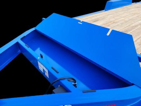 New 7 x 20 EF16 BWISE I-Beam Flat Deck Equipment Trailer 17.6k *Hammertone Black**FULL WIDTH RAMPS