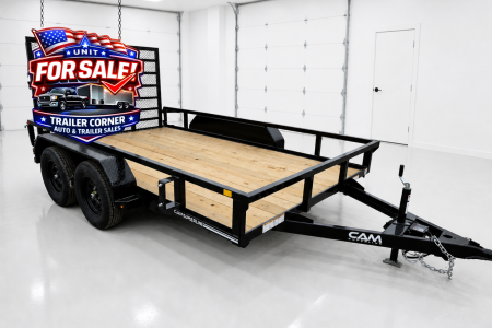 New 2026 Cam Superline 7X12 7K - TUBE TOP Utility Trailer
