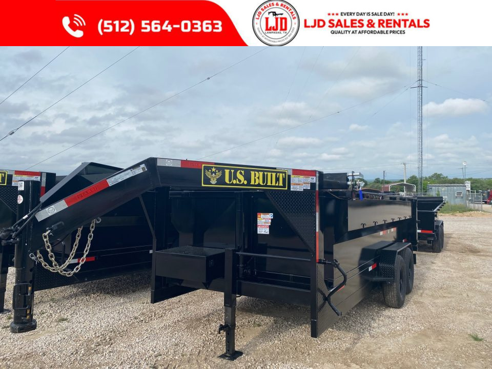 New 2026 US Built - Dump Trailer - 16'x3' - Tarp - 16K GVWR - Dump Trailer