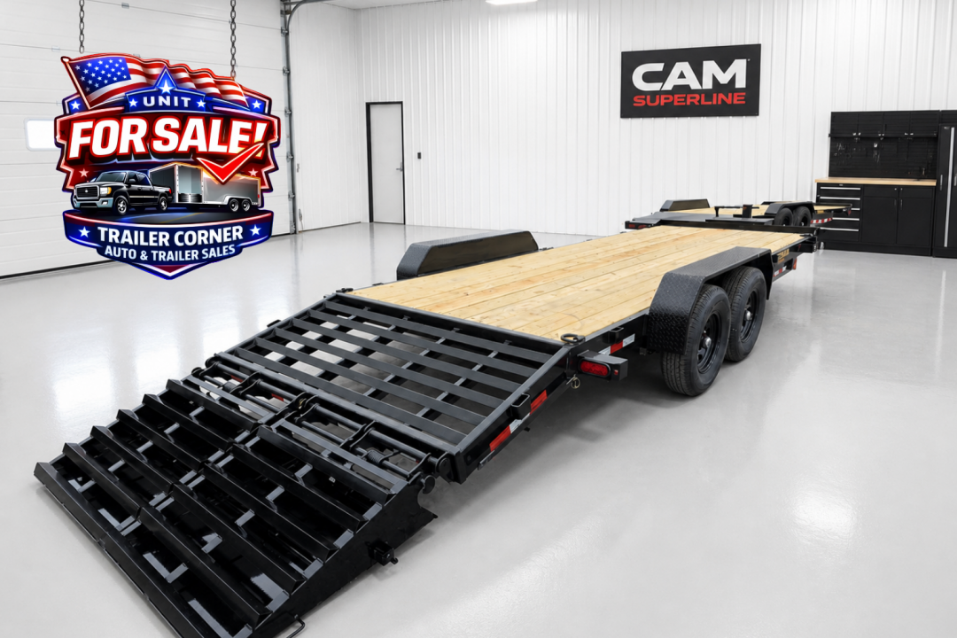 New 2026 Cam Superline 7X22 19+3 15.4 - MEGA RAMPS Equipment Trailer
