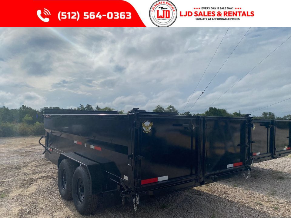 New 2026 US Built - Dump Trailer - 16'x3' - Tarp - 16K GVWR