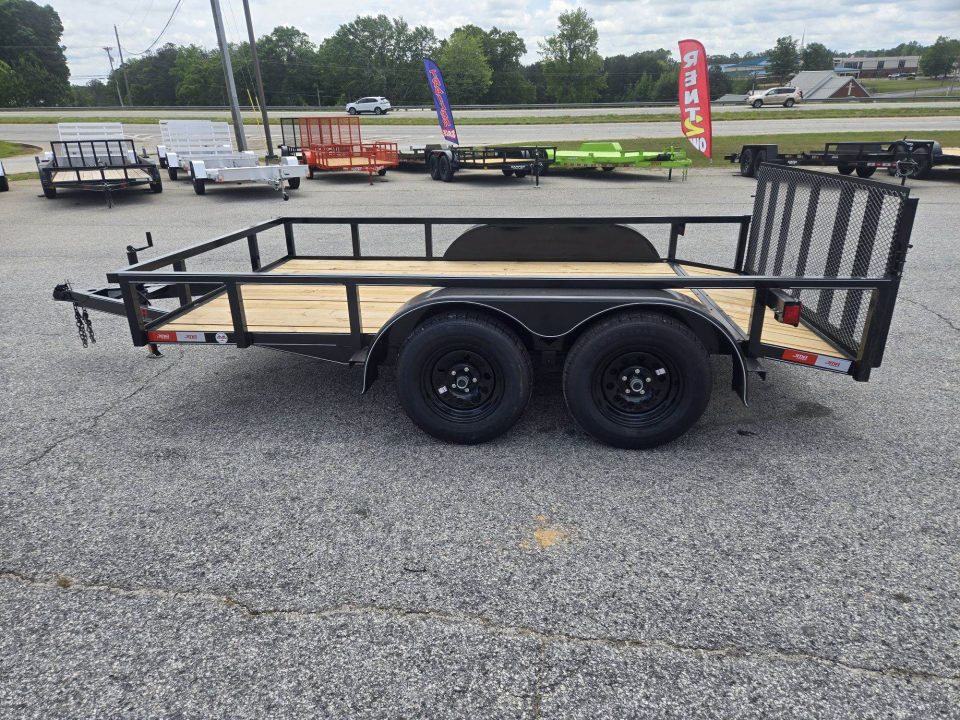 New 2026 82X12 7K TANDEM AXLE UTILITY TRAILER WITH DOVETAIL AND BRAKES