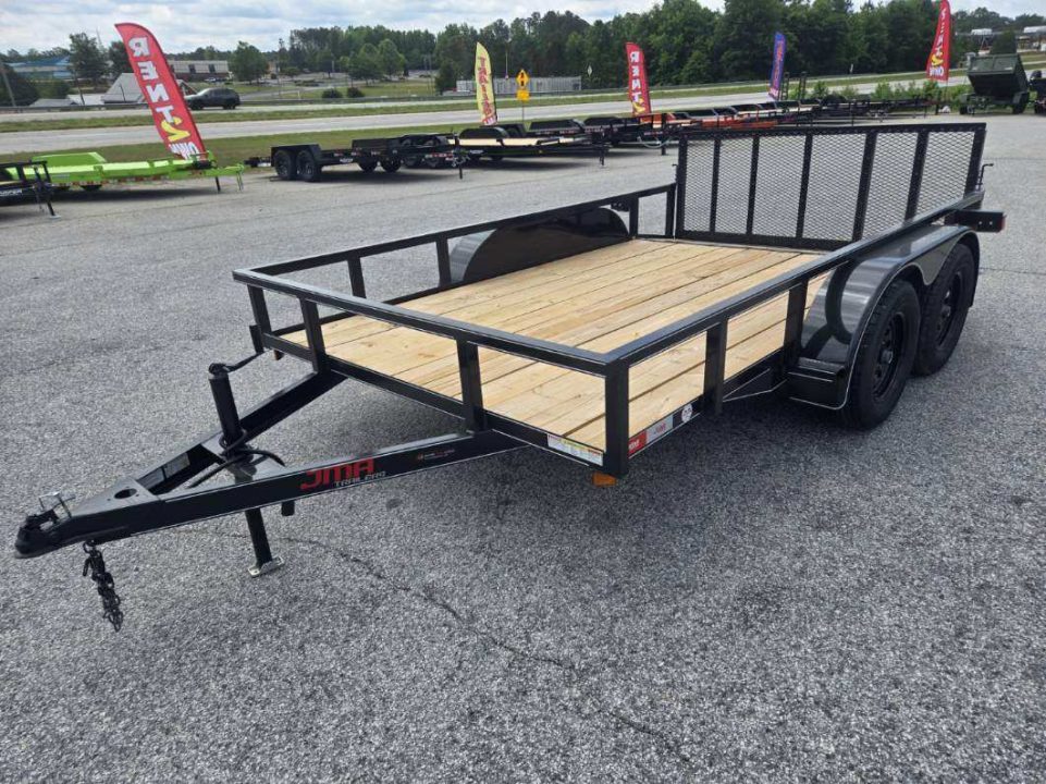 New 2026 82X12 7K TANDEM AXLE UTILITY TRAILER WITH DOVETAIL AND BRAKES