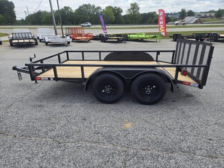 New 2026 82X12 7K TANDEM AXLE UTILITY TRAILER WITH DOVETAIL AND BRAKES