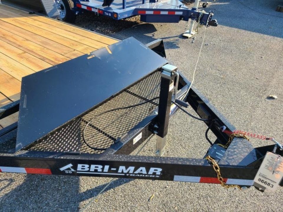 New 7 x 18 EH18-12 BWISE Low Profile Implement Equipment Trailer 12k