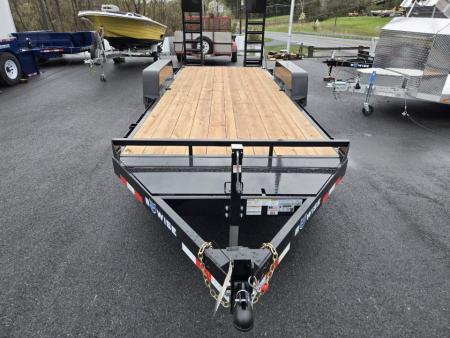 New 7 x 18 EH18-12 BWISE Low Profile Implement Equipment Trailer 12k