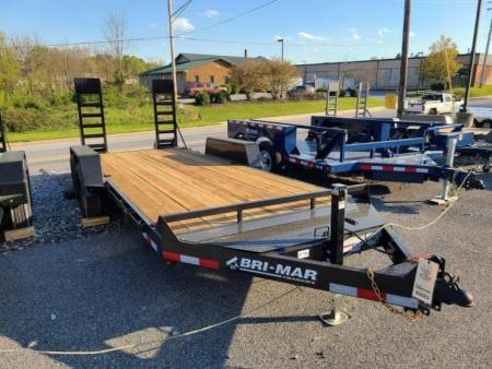 New 7 x 18 EH18-12 BWISE Low Profile Implement Equipment Trailer 12k