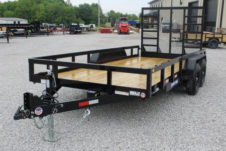 New 2026 Sure-Trac 7' x 16' Tandem Axle Tube Top Landscape Utility Trailer - 9900# GVW