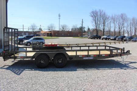 New 2026 Sure-Trac 7' x 18' Tandem Axle Tube Top Landscape Utility Trailer - 9900# GVW