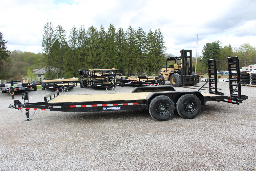 New 2026 Sure-Trac 82" x 20' Equipment Trailer - 14,000# GVW