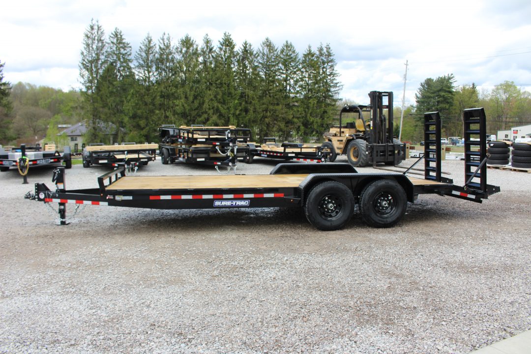 New 2026 Sure-Trac 82" x 20' Equipment Trailer - 14,000# GVW