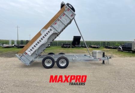 New 2026 BearCo Trailers 7'X12' Galvanized Dump Trailer 2-7k axles
