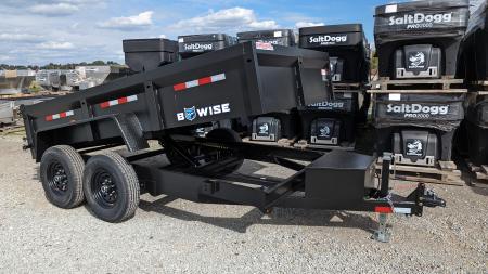 New 2027 BWise 6x12 Lo Pro Equipment Dump w/ Underbody Ramps