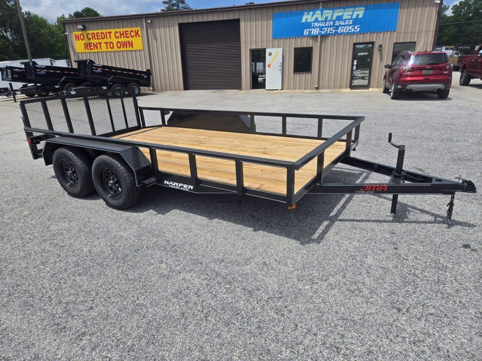 New 2026 82X14 TANDEM AXLE UTILITY TRAILER WITH DOVETAIL AND BRAKES